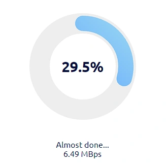 upload progress