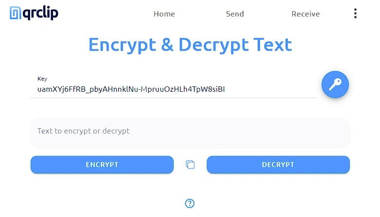 random encryption key