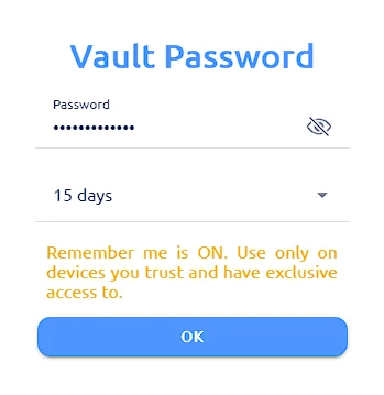 vault password open