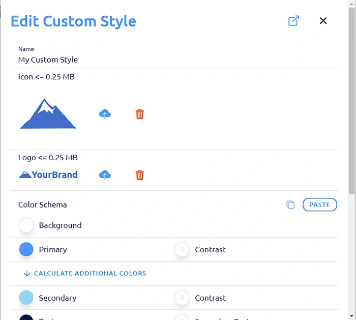 select custom style images