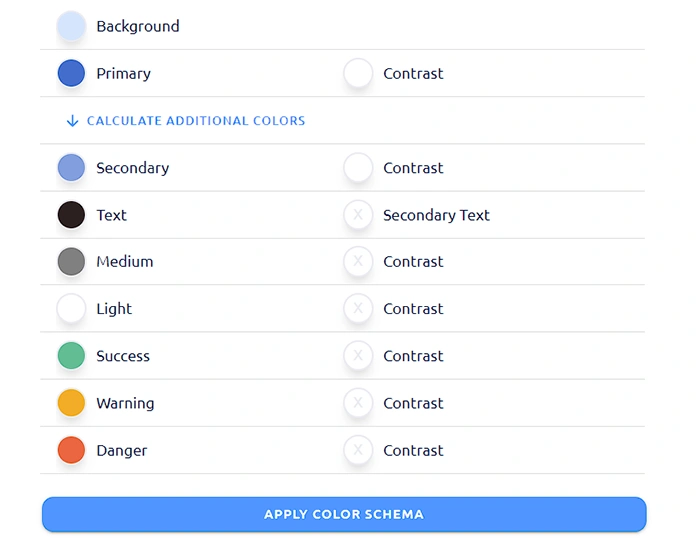 selecting portal colors