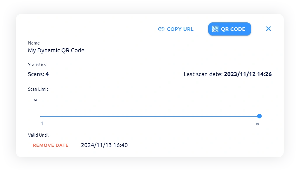 qrclip portal settings