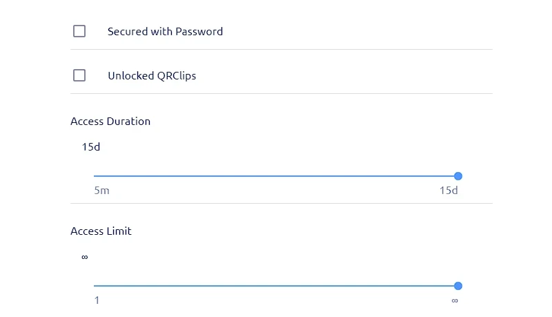 qrclip portal settings